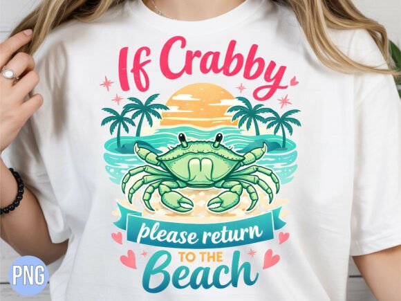 Crabby Please Return to the Beach PNG