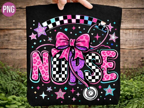 Nurse Pink Leopard Bow PNG Guide