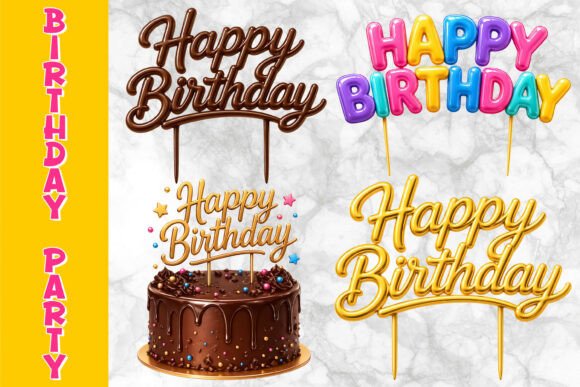 Strategic Visuals: Leveraging Birthday Cake Topper Clipart for Brand Impact