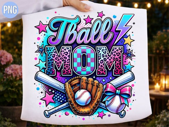Tball Mom Leopard PNG: Bold Sports Design