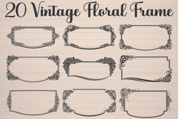 Vintage Floral Frame: Elevate Your Designs